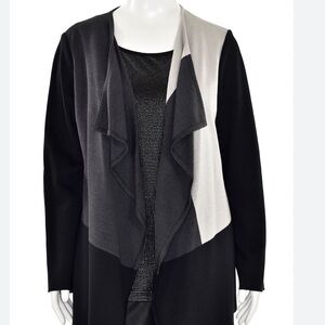 St. John Color block Milano knit cardigan